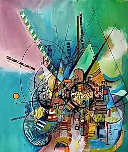 VOLKAN ÇOBAN tarafından 2025 yılında 105x90 cm ölçülerinde Tuval üzeri yağlı boya tekniği ile yapılmıştır.