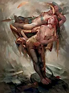 ADEM BAŞPINAR tarafından 2019 yılında 120x90 cm ölçülerinde Tuval üzeri yağlı boya tekniği ile yapılmıştır.