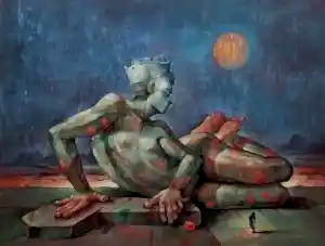 ADEM BAŞPINAR tarafından 2019 yılında 60x80 cm ölçülerinde Tuval üzeri akrilik boya tekniği ile yapılmıştır.