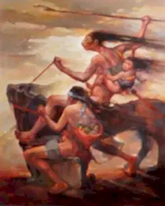 ADEM BAŞPINAR tarafından 2018 yılında 150x120 cm ölçülerinde Tuval üzeri akrilik boya tekniği ile yapılmıştır.