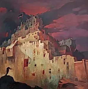 ADEM BAŞPINAR tarafından 2018 yılında 40x40 cm ölçülerinde Tuval üzeri yağlı boya tekniği ile yapılmıştır.