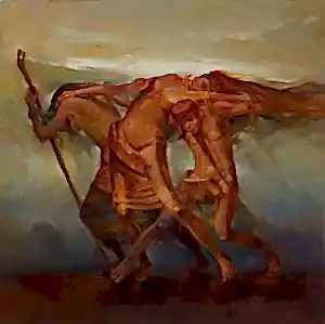 ADEM BAŞPINAR tarafından 2018 yılında 60x60 cm ölçülerinde Tuval üzeri yağlı boya tekniği ile yapılmıştır.