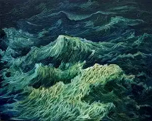 AHMET YEŞİL tarafından 2017 yılında 120x150 cm ölçülerinde Tuval üzeri yağlı boya tekniği ile yapılmıştır.