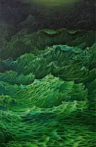 AHMET YEŞİL tarafından 2015 yılında 180x135 cm ölçülerinde Tuval üzeri yağlı boya tekniği ile yapılmıştır.