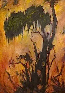 AHMET YEŞİL tarafından 2014 yılında 150x100 cm ölçülerinde Tuval üzeri yağlı boya tekniği ile yapılmıştır.