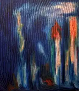 AHMET YEŞİL tarafından 2010 yılında 75x90 cm ölçülerinde Tuval üzeri yağlı boya tekniği ile yapılmıştır.