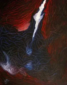 AHMET YEŞİL tarafından 2010 yılında 100x90 cm ölçülerinde Tuval üzeri yağlı boya tekniği ile yapılmıştır.