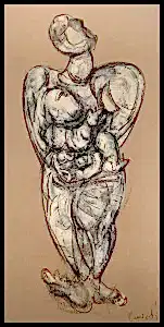 ALİ HERİSCHİ tarafından 2021 yılında 130x65 cm ölçülerinde Pres kağıt üzeri karışık teknik tekniği ile yapılmıştır.