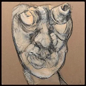 ALİ HERİSCHİ tarafından 2021 yılında 40x40 cm ölçülerinde Pres kağıt üzeri karışık teknik tekniği ile yapılmıştır.