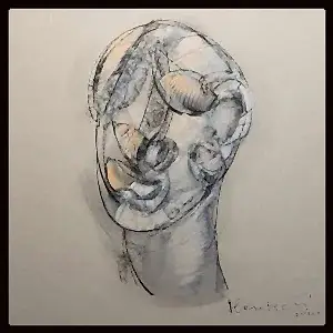 ALİ HERİSCHİ tarafından 2020 yılında 60x60 cm ölçülerinde Pres kağıt üzeri karışık teknik tekniği ile yapılmıştır.