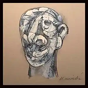 ALİ HERİSCHİ tarafından 2021 yılında 60x60 cm ölçülerinde Pres kağıt üzeri karışık teknik tekniği ile yapılmıştır.