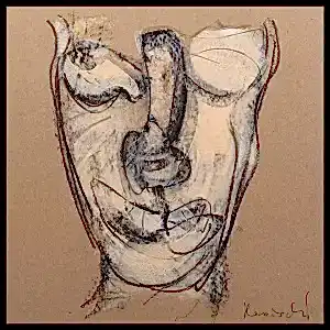 ALİ HERİSCHİ tarafından 2021 yılında 40x40 cm ölçülerinde Pres kağıt üzeri karışık teknik tekniği ile yapılmıştır.