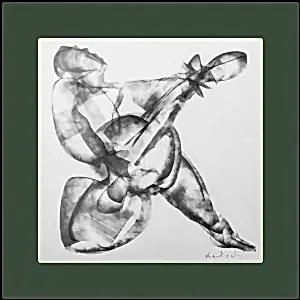 ALİ HERİSCHİ tarafından 2021 yılında 25x25 cm ölçülerinde Sentetik kağıt üzeri füzen tekniği ile yapılmıştır.