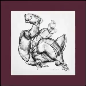 ALİ HERİSCHİ tarafından 2021 yılında 25x25 cm ölçülerinde Sentetik kağıt üzeri füzen tekniği ile yapılmıştır.