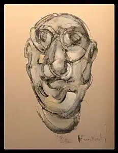 ALİ HERİSCHİ tarafından 2020 yılında 80x60 cm ölçülerinde Pres kağıt üzeri karışık teknik tekniği ile yapılmıştır.