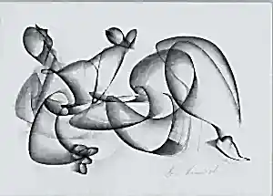 ALİ HERİSCHİ tarafından 2020 yılında 30x42 cm ölçülerinde Kağıt üzeri füzen tekniği ile yapılmıştır.