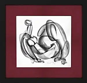 ALİ HERİSCHİ tarafından 2023 yılında 40x40 cm ölçülerinde Kağıt üzeri füzen tekniği ile yapılmıştır.