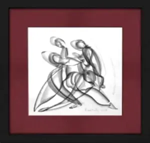 ALİ HERİSCHİ tarafından 2023 yılında 40x40 cm ölçülerinde Kağıt üzeri füzen tekniği ile yapılmıştır.