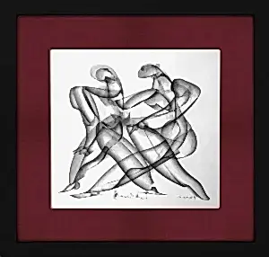 ALİ HERİSCHİ tarafından 2023 yılında 40x40 cm ölçülerinde Kağıt üzeri füzen tekniği ile yapılmıştır.