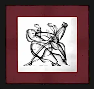 ALİ HERİSCHİ tarafından 2023 yılında 40x40 cm ölçülerinde Kağıt üzeri füzen tekniği ile yapılmıştır.