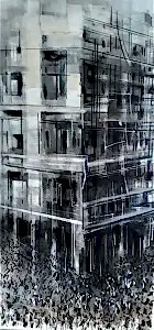 AYHAN ÇETİN tarafından 2019 yılında 140x70 cm ölçülerinde Tuval üzeri akrilik boya tekniği ile yapılmıştır.