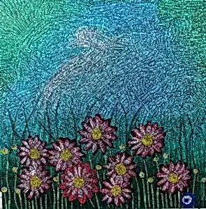 MURAT ÖZDOĞRU tarafından 2024 yılında 50x50 cm ölçülerinde Tuval üzeri akrilik boya tekniği ile yapılmıştır.