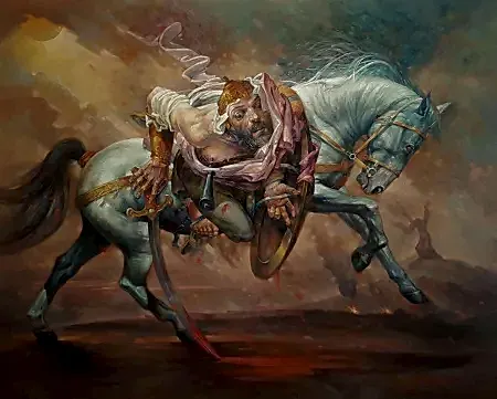 ADEM BAŞPINAR tarafından 2019 yılında 120x140 cm ölçülerinde Tuval üzeri akrilik boya tekniği ile yapılmıştır.