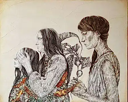 ILGIN ERDEM tarafından 2022 yılında 120x150 cm ölçülerinde Tuval üzeri yağlı boya tekniği ile yapılmıştır.