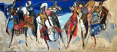 NURETTİN AKKAYA tarafından 2023 yılında 80x180 cm ölçülerinde Tuval üzeri yağlı boya tekniği ile yapılmıştır.