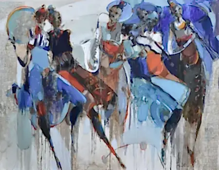 NURETTİN AKKAYA tarafından 2023 yılında 140x180 cm ölçülerinde Tuval üzeri yağlı boya tekniği ile yapılmıştır.