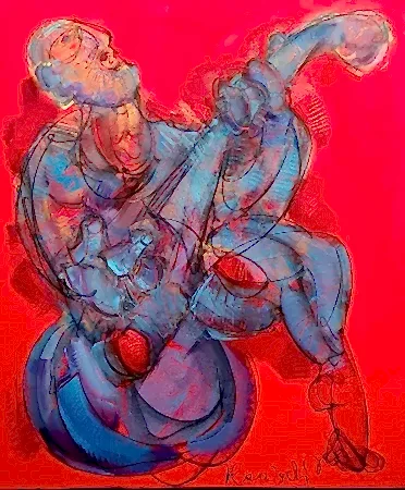 ALİ HERİSCHİ tarafından 2024 yılında 120x100 cm ölçülerinde Tuval üzeri karışık teknik tekniği ile yapılmıştır.