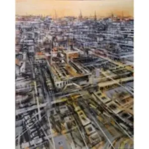 AYHAN ÇETİN tarafından 2022 yılında 150x120 cm ölçülerinde Tuval üzeri akrilik boya tekniği ile yapılmıştır.