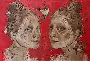 SEMA ÖCAL tarafından 2022 yılında 120x180 cm ölçülerinde Tuval üzeri yağlı boya tekniği ile yapılmıştır.