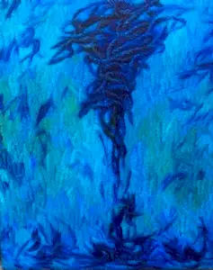 AHMET YEŞİL tarafından 2019 yılında 80x65 cm ölçülerinde Tuval üzeri yağlı boya tekniği ile yapılmıştır.