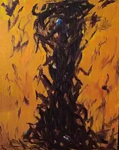 AHMET YEŞİL tarafından 2021 yılında 100x80 cm ölçülerinde Tuval üzeri yağlı boya tekniği ile yapılmıştır.