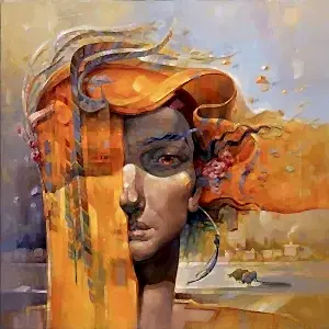 ADEM BAŞPINAR tarafından 2022 yılında 60x60 cm ölçülerinde Tuval üzeri akrilik boya tekniği ile yapılmıştır.