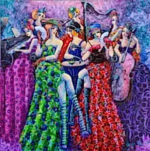 DERYA YILDIZ tarafından 2022 yılında 60x60 cm ölçülerinde Tuval üzeri yağlı boya tekniği ile yapılmıştır.