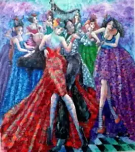 DERYA YILDIZ tarafından 2022 yılında 90x80 cm ölçülerinde Tuval üzeri yağlı boya tekniği ile yapılmıştır.