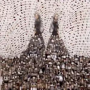 BİNNUR YÜCEBAŞ RUOCCO tarafından 2023 yılında 60x60 cm ölçülerinde Tuval üzeri yağlı boya tekniği ile yapılmıştır.