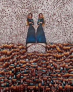 BİNNUR YÜCEBAŞ RUOCCO tarafından 2023 yılında 80x100 cm ölçülerinde Tuval üzeri yağlı boya tekniği ile yapılmıştır.