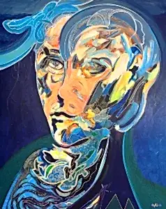 NECMETTİN ÖZLÜ tarafından 2023 yılında 150x120 cm ölçülerinde Tuval üzeri akrilik ve yağlı boya tekniği ile yapılmıştır.