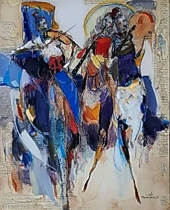 NURETTİN AKKAYA tarafından 2023 yılında 100x80 cm ölçülerinde Tuval üzeri yağlı boya tekniği ile yapılmıştır.