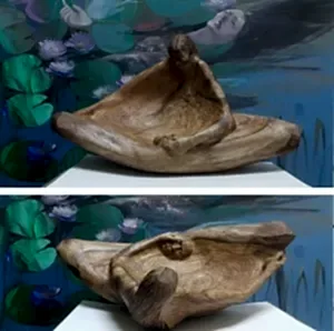 HAKAN ERASLAN tarafından 2023 yılında 36x58x23 cm ölçülerinde Zeytin Ağacı tekniği ile yapılmıştır.