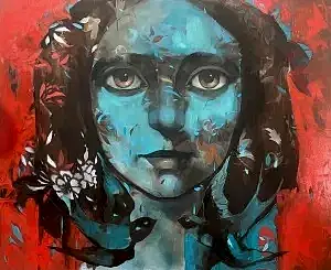 SEMA ÖCAL tarafından 2023 yılında 100x120 cm ölçülerinde Tuval üzeri yağlı boya tekniği ile yapılmıştır.