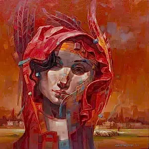 ADEM BAŞPINAR tarafından 2023 yılında 60x60 cm ölçülerinde Tuval üzeri akrilik boya tekniği ile yapılmıştır.