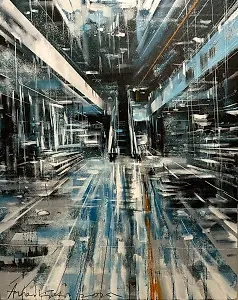 AYHAN ÇETİN tarafından 2025 yılında 100x80 cm ölçülerinde Tuval üzeri akrilik boya tekniği ile yapılmıştır.