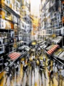 AYHAN ÇETİN tarafından 2025 yılında 80x60 cm ölçülerinde Tuval üzeri akrilik boya tekniği ile yapılmıştır.