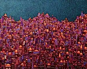 BİNNUR YÜCEBAŞ RUOCCO tarafından 2024 yılında 80x100 cm ölçülerinde Tuval üzeri yağlı boya tekniği ile yapılmıştır.