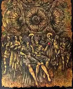 DERYA YILDIZ tarafından 2025 yılında 120x100 cm ölçülerinde Tuval üzeri yağlı boya tekniği ile yapılmıştır.