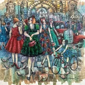 DERYA YILDIZ tarafından 2025 yılında 60x60 cm ölçülerinde Tuval üzeri yağlı boya tekniği ile yapılmıştır.